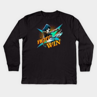 Ash - Fight Win Kids Long Sleeve T-Shirt